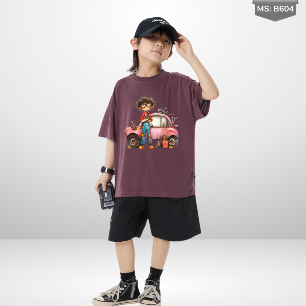 Áo Thun Ngắn Tay Bé Trai, Bé Gái In Hình Noel dễ thương, Cổ Tròn | JJ Kids Fashion