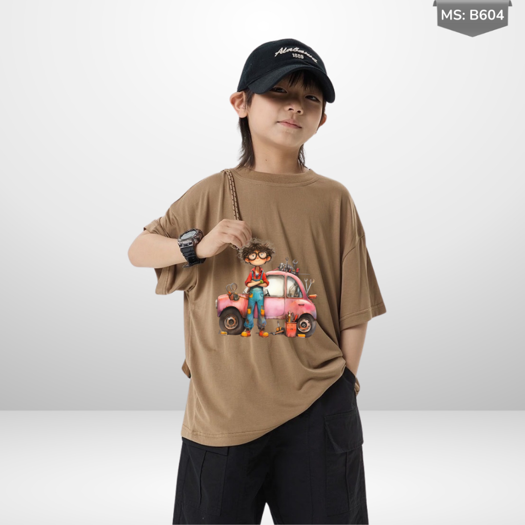 Áo Thun Ngắn Tay Bé Trai, Bé Gái In Hình Noel dễ thương, Cổ Tròn | JJ Kids Fashion