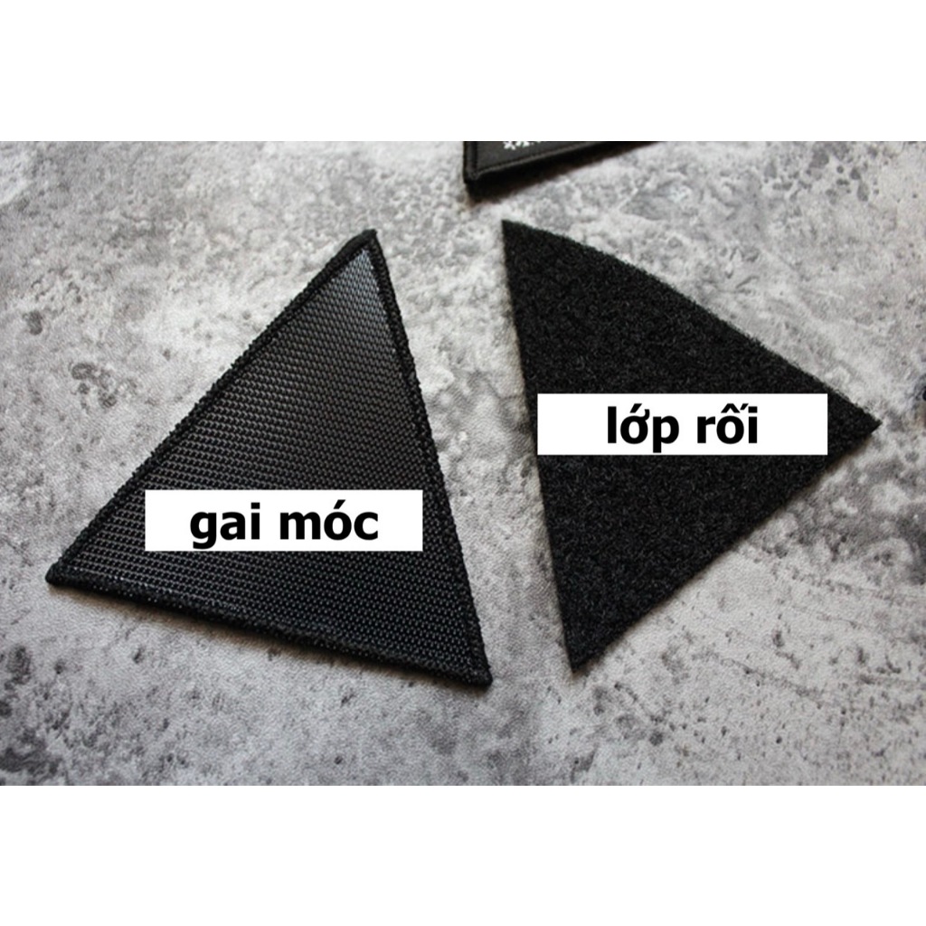 Patch_velcro thêu hình mắt thần dán ba lô quần áo