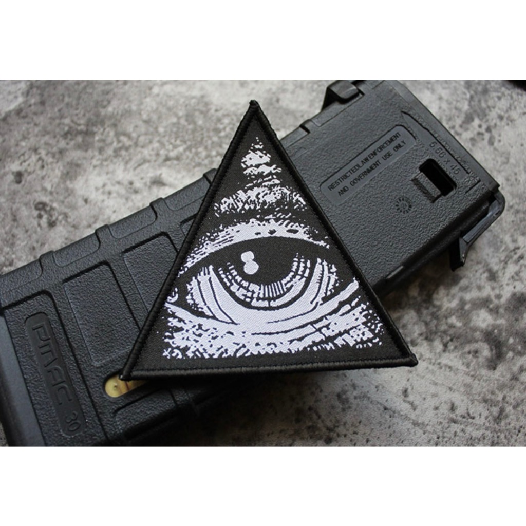 Patch_velcro thêu hình mắt thần dán ba lô quần áo