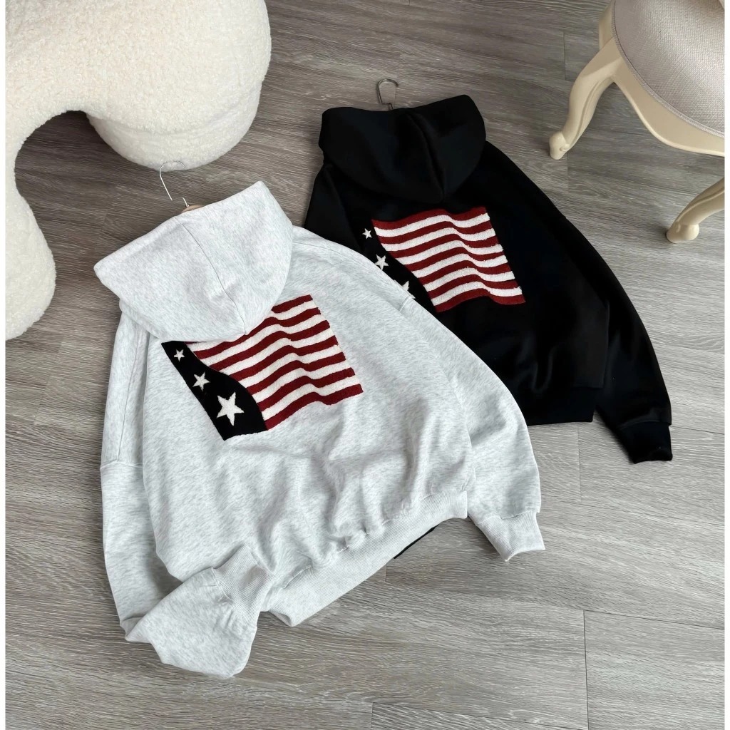 Sét Bộ Nỉ Nữ Basic Hotrend In Lá Cỡ Mỹ Dáng Rộng Tay Bồng Mix Quần Dài Jogger Ống Siêu Đẹp