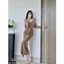 Set : đầm 2d + áo khoác 3 màu A2126