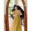 Đầm thô ren cổ vuông tay bồng 3 màu A2136