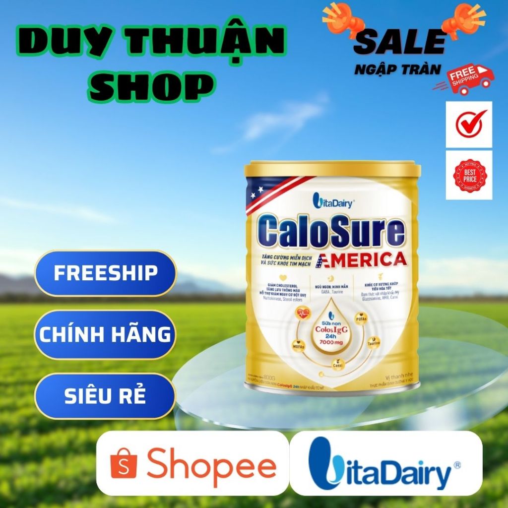 Sữa bột CaloSure America 800g (Vị thanh nhẹ) - VitaDairy | Shopee Việt Nam