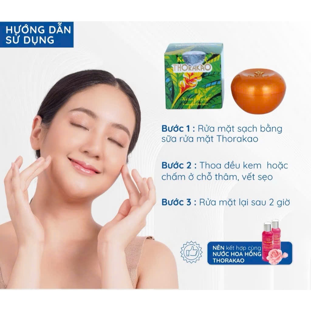 Kem Nghệ Collagen, Kem Sâm THORAKAO Dưỡng Trắng, Cải Thiện Mụn, Giảm Tàn Nhang Hộp 7G/10G
