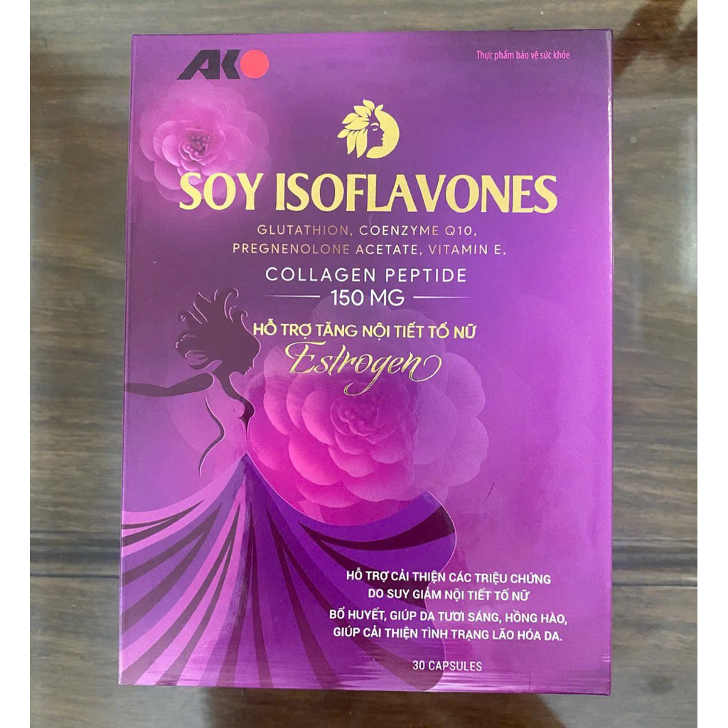 GLUTATHION, COENZYME Q10,PREGNENOLONE ACETATE, VITAMIN E, COLLAGEN PEPTIDE 150 MG - HỖ TRỢ TĂNG NỘI TIẾT TỐ NỮ Estrogero