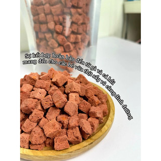 Viên Cà Rốt Mix Gà Sấy Cho Chó Mèo, Giúp Tăng Cường Thị Lực Và Hệ Miễn Dịch, Bổ Sung Chất Xơ