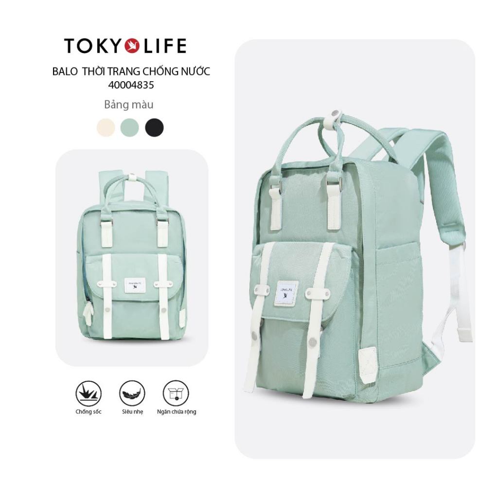 Ba Lô Thời Trang Chống Thấm Nước Chống Sốc Siêu Nhẹ 40004835 (26x10.5x37cm) - TOKYOLIFE