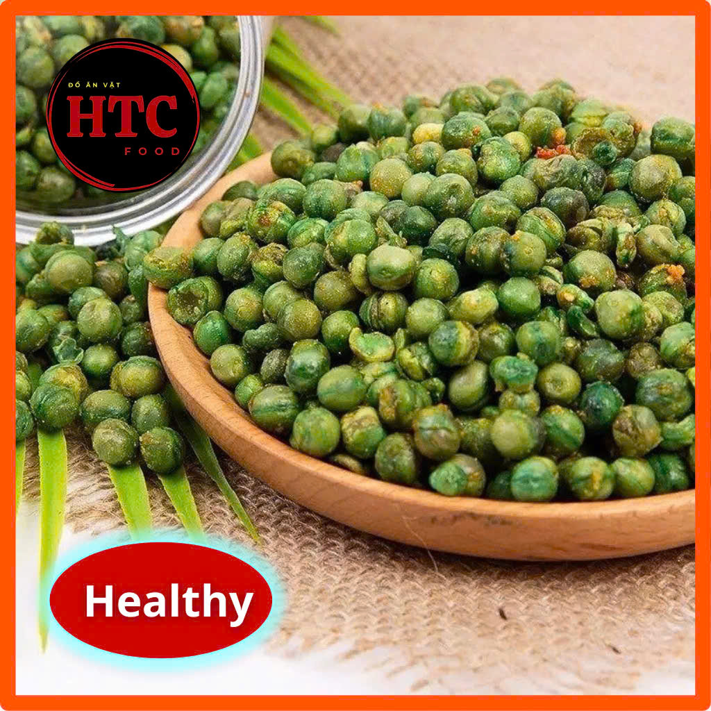 Đậu Hà Lan sấy giòn vị muối đặc biệt nhà làm, đậu Hòa Lan rang muối giòn thơm, 500g/1kg, HTC Food