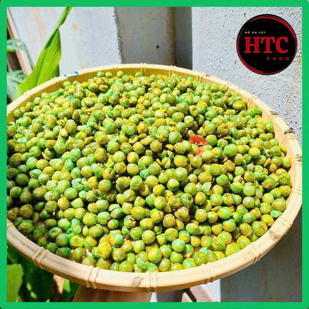 Đậu Hà Lan sấy giòn vị muối đặc biệt nhà làm, đậu Hòa Lan rang muối giòn thơm, 500g/1kg, HTC Food