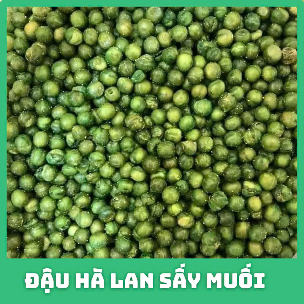 Đậu Hà Lan sấy giòn vị muối đặc biệt nhà làm, đậu Hòa Lan rang muối giòn thơm, 500g/1kg, HTC Food