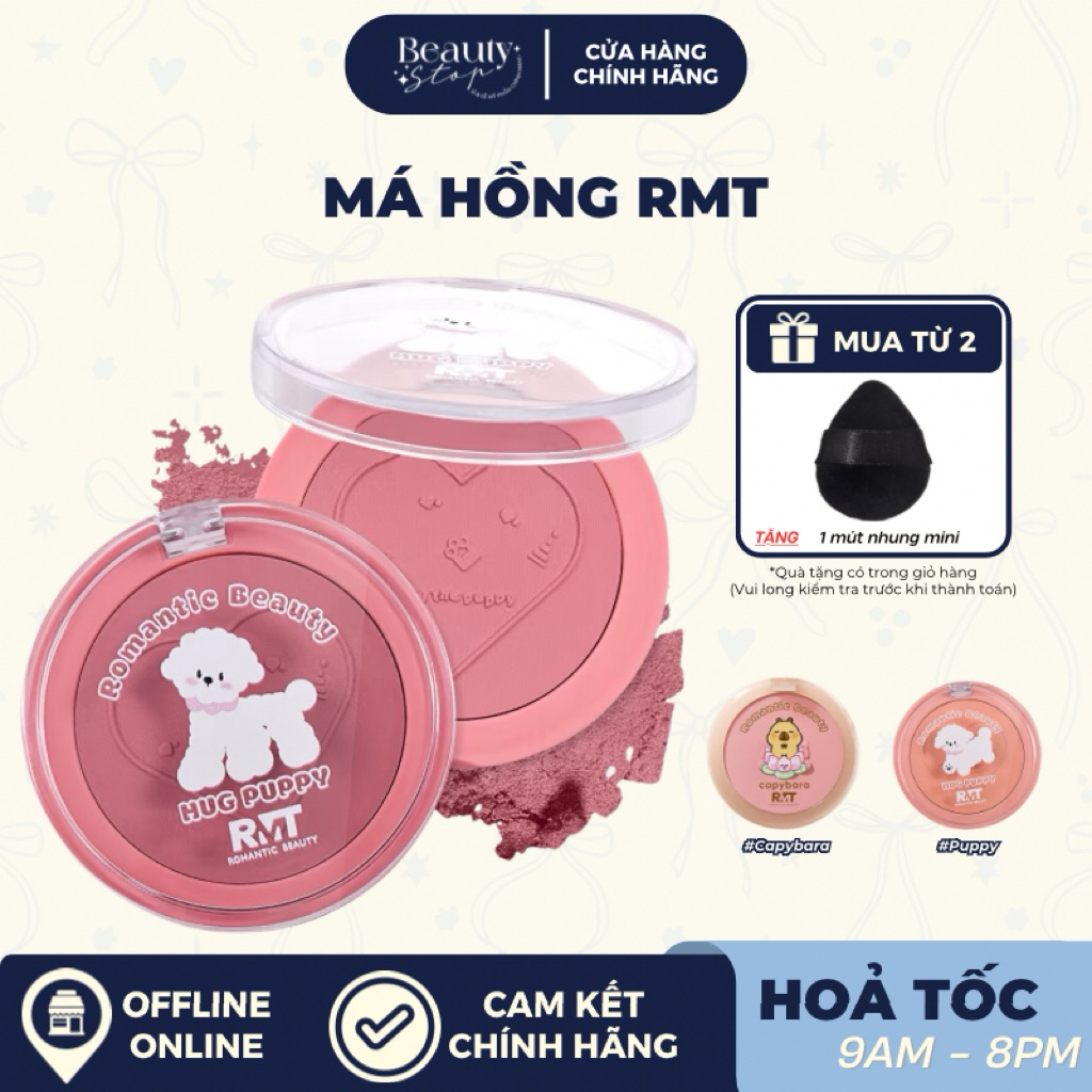 (HOẢ TỐC) Phấn Má Hồng Mềm Mịn Lâu Trôi Chuẩn Màu ROMANTIC BEAUTY RMT ...