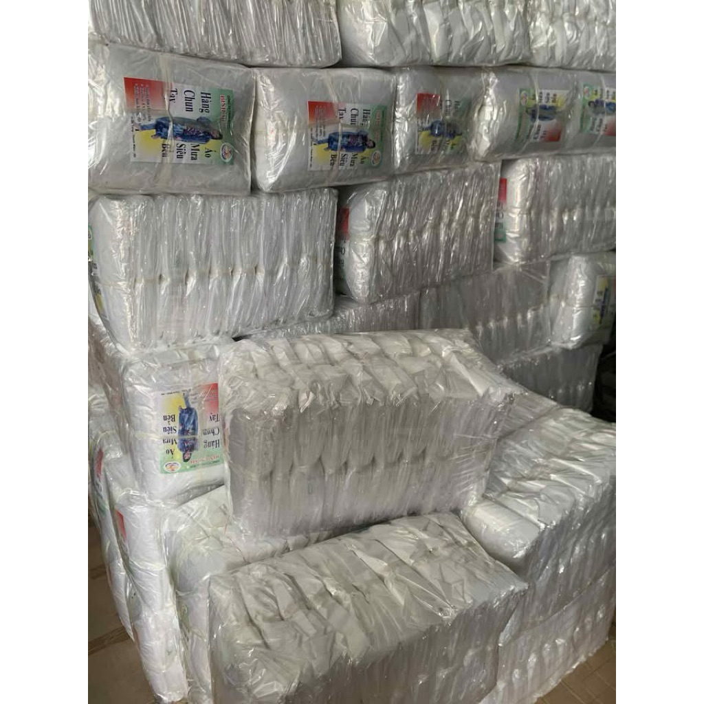 Combo 50 áo mưa trong suốt siêu dai siêu bền không mùi tiện lợi bỏ túi du lịch