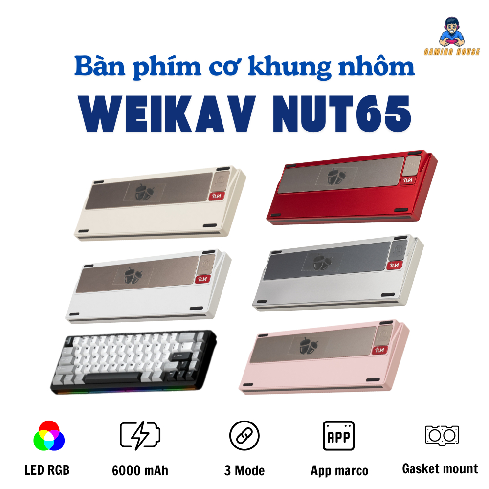 Bàn phím cơ WEIKAV NUT65