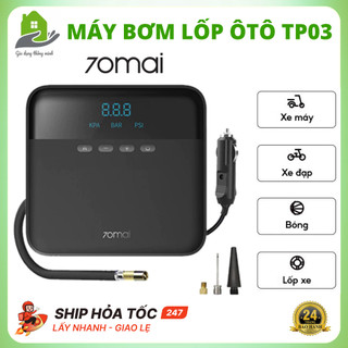 Máy Bơm Lốp Ôtô Tự Động 70Mai Midrive TP03 Đa Năng,Tiện Lợi, Hàng Chính Hãng Bảo Hành 24 Tháng