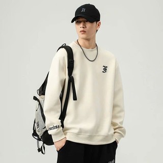 Áo Sweater Unisex Nỉ 2 Da Form Rộng Basic Thêu Chữ Tay Áo, Phong Cách Streetwear S02