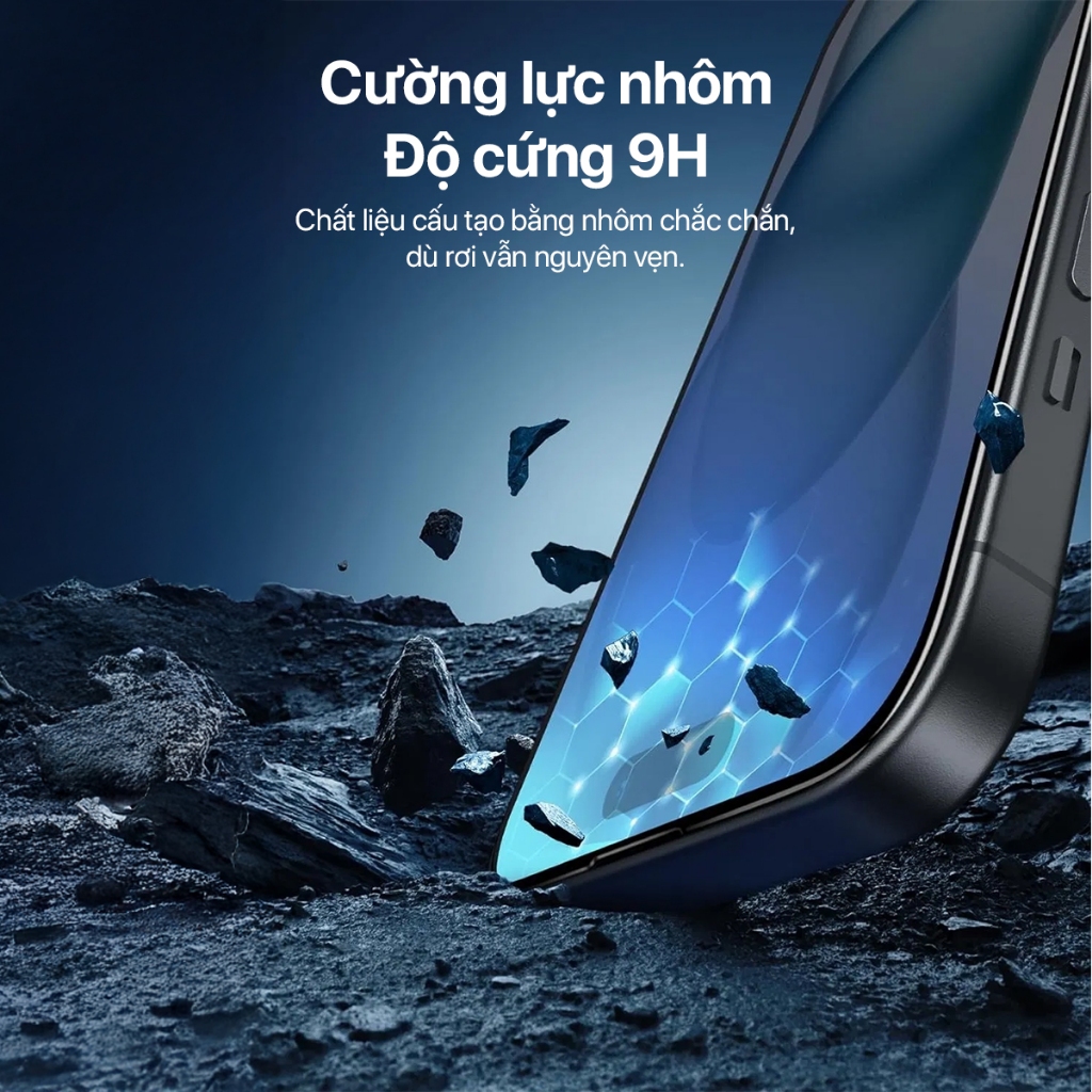 Kính Cường Lực iPhone Chống Nhìn Trộm Tự Dán 17 16 15 14 Pro Max Viền Mỏng Hạn Chế Vân Tay NEOVIX