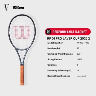 Wilson RF 01 Pro Laver Cup 2025 Vợt Tennis Chưa Căng Dây WR179411U
