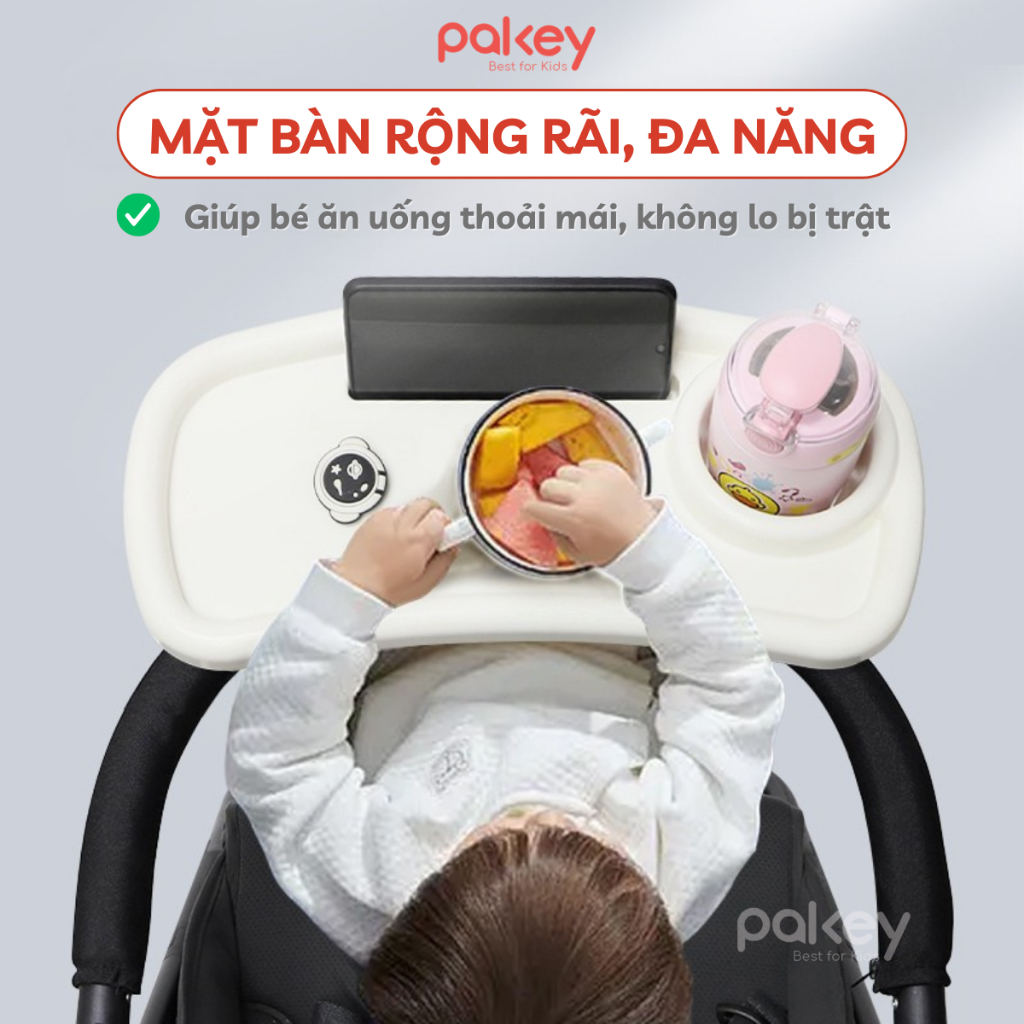 [PHỤ KIỆN] Khay Ăn Dặm Cho Xe Đẩy Baobaohao V16, V16 Plus Tiện Lợi Cho Bé, Khay Kèm Xe Đẩy Nhựa Nguyên Sinh An Toàn