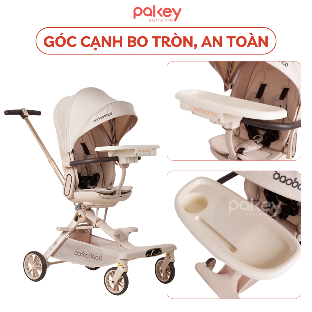 [PHỤ KIỆN] Khay Ăn Dặm Cho Xe Đẩy Baobaohao V16, V16 Plus Tiện Lợi Cho Bé, Khay Kèm Xe Đẩy Nhựa Nguyên Sinh An Toàn