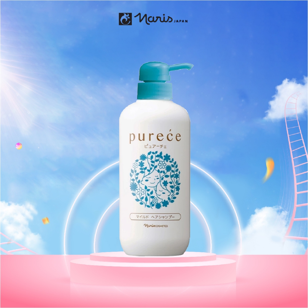 Dầu gội Organic chăm sóc tóc khoẻ mạnh Naris Purece Mild Hair Shampoo ...