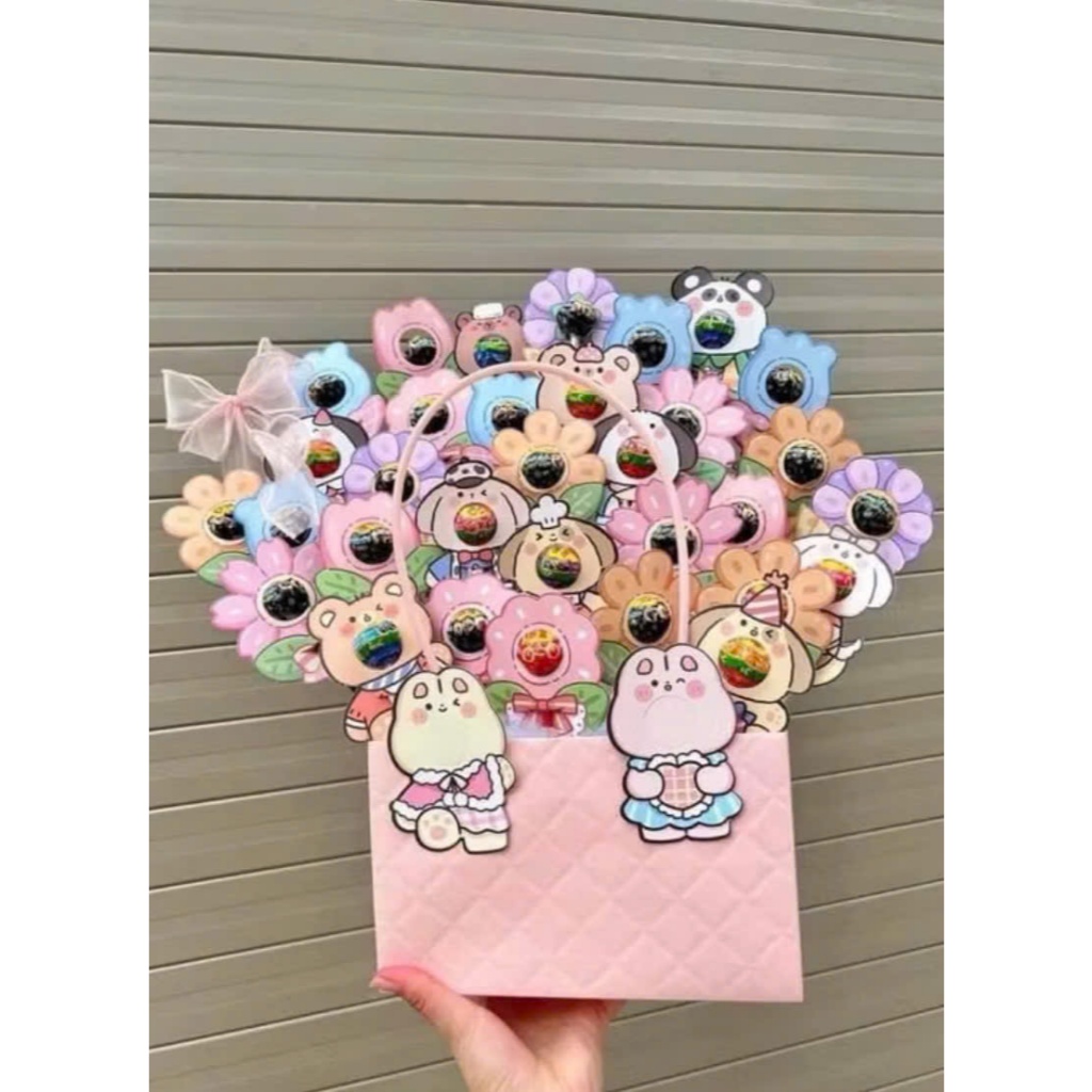(5 Tag) Trang Trí Kẹo Mút – Nhiều Mẫu Dễ Thương (Giao Ngẫu Nhiên) 🌸
