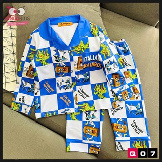 Bộ thun lạnh in 3D Ann's Kids tay dài quần dài pijama cho bé trai mặc ngủ chất mềm mịn mát họa tiết siêu nhân, xe hơi