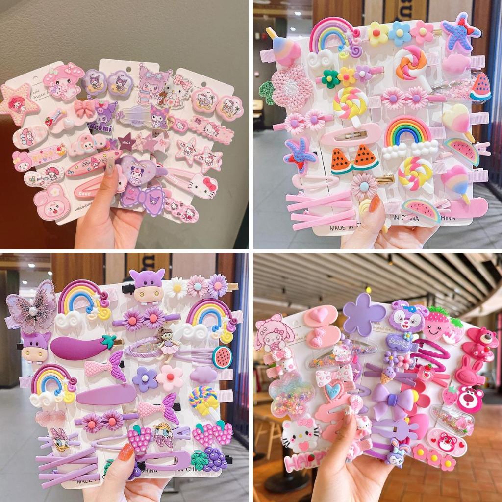 Kẹp tóc kuromi cho bé gái phong cách Hàn Quốc nhiều chi tiết xinh xắn dễ thương phụ kiện tóc cho bé gái