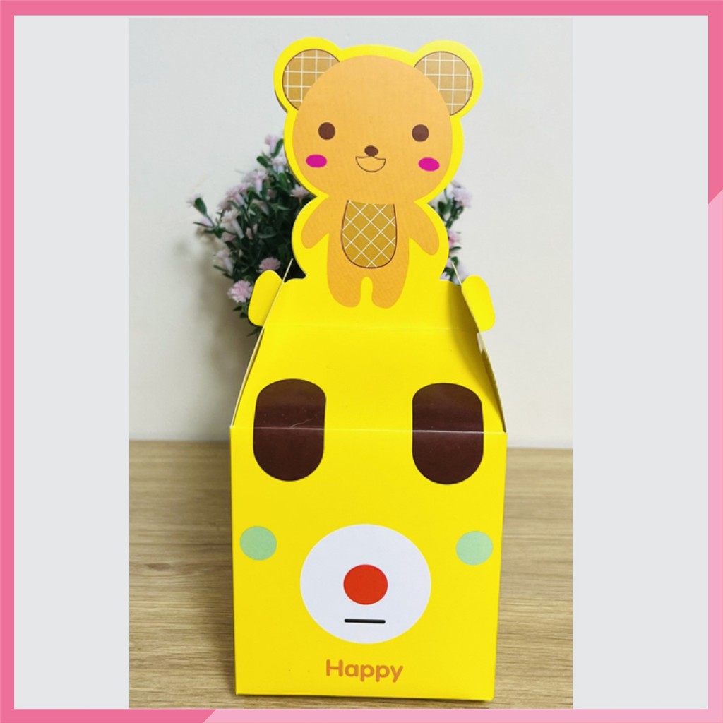 Set 100 hộp quà tặng cho bé, hộp giấy đựng bánh kẹo, hộp quà sinh nhật siêu đẹp siêu dễ thương - K270