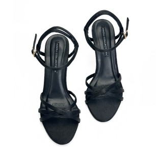Giày Sandal Quai Rọ Cao Gót 8P OLIVIA HADU MM977 Da PU Cao Cấp Đế Cao Su TPR Chống Trượt BH 12T