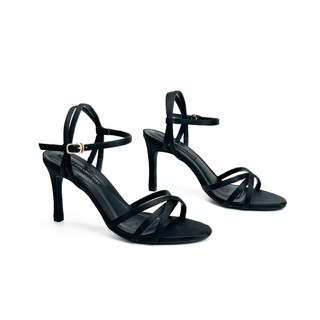 Giày Sandal Quai Rọ Cao Gót 8P OLIVIA HADU MM977 Da PU Cao Cấp Đế Cao Su TPR Chống Trượt BH 12T