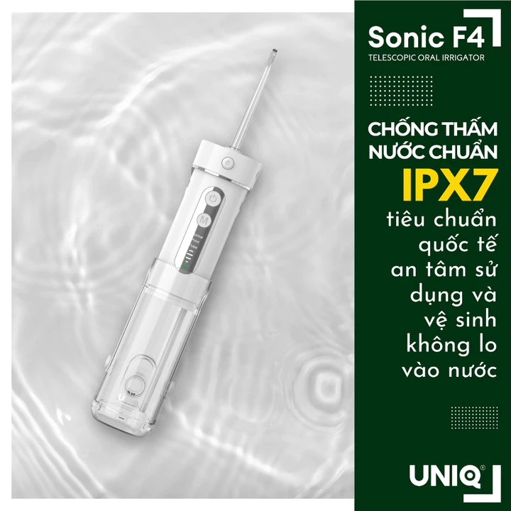 Tăm nước UNIQ Sonic F4 máy tăm nước mini gấp gọn vệ sinh răng miệng tam nuoc du lịch cầm tay nhỏ gọn chống thấm nước – 5