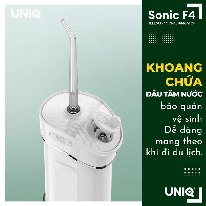 Tăm nước UNIQ Sonic F4 máy tăm nước mini gấp gọn vệ sinh răng miệng tam nuoc du lịch cầm tay nhỏ gọn chống thấm nước – 4