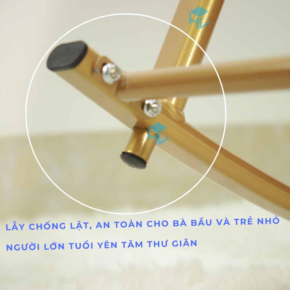 Ghế bập bênh thư giãn HOLI BB02 dài 1m6 có điều chỉnh lưng 5 cấp độ, Nệm Memory Cao Cấp Bảo Hành 3 Năm Tặng KÈM 5 Món | BigBuy360 - bigbuy360.vn