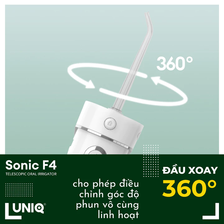 Tăm nước UNIQ Sonic F4 máy tăm nước mini gấp gọn vệ sinh răng miệng tam nuoc du lịch cầm tay nhỏ gọn chống thấm nước – 6