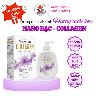 Chai Dung Dịch Vệ Sinh Hương Nước Hoa Chiết Xuất Tía Tô, Nano Bạc, Collagen Chai 180ML - Giúp Ngăn Mùi, Cân Bằng Độ PH