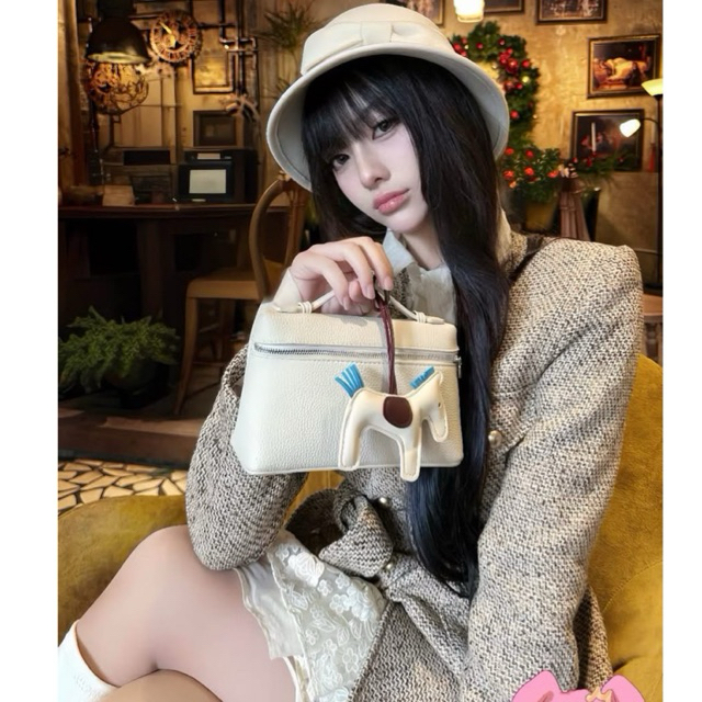 (Full-Box) Túi cốp da mềm TẶNG KÈM CHARM NGỰA phong cách Hàn Quốc