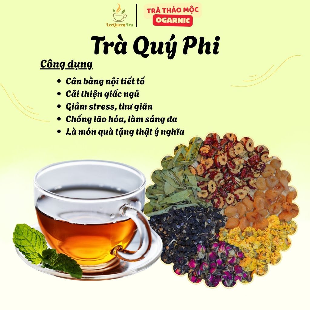 Thiết kế của Trà Thảo Mộc Leequeen Tiêu Chuẩn