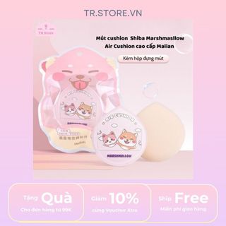 Mút cushion kèm hộp đựng hình Shiba Marshmasllow Air Cushion cao cấp Malian