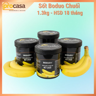 1.3kg - Sốt Chuối Boduo - Pha Trà Trái Cây, Sữa Chua, Thạch Chuối -  Mứt nguyên liệu pha chế Chính hãng