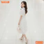 Đầm thiết kế BEMINE cổ tim phối viền dáng chữ A phù hợp đi làm-MT11178