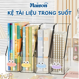 Kệ Đựng Tài Liệu A4 Trong Suốt Để Bàn, Khay Để Sách, Báo, Hồ Sơ, Kệ Đựng Tạp Chí Văn Phòng Gọn Gàng