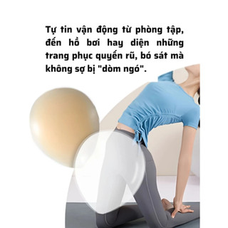 Miếng Dán Silicon Che Rãnh Vùng Kín Mềm, Miếng Che Bám Dính Tốt Chống Lộ Vùng Nhạy Cảm King Shop D-0163