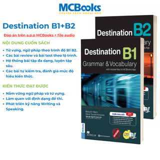 Sách - Combo Destination + VSTEP Luyện thi chứng chỉ Tiếng Anh trình độ B1,B2 - MCBooks Chính Hãng