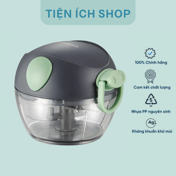 [CKS321GRN] Dụng cụ băm nhỏ thực phẩm mini, xay tỏi ớt Lock&lock dung tích 180ml