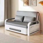 Sofa giường gấp gọn đa năng bọc vải nano chống thấm , Giường gấp gọn chuyển đổi thành ghế thông minh có ngăn chứa đồ — ảnh 1