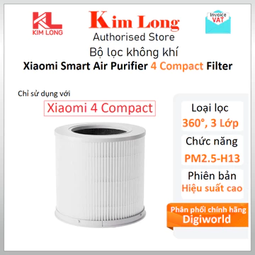Xiaomi 4 Compact - Lõi lọc không khí Xiaomi Smart Air Purifier 4 Compact FILTER (BỘ LỌC) - Hàng chính hãng
