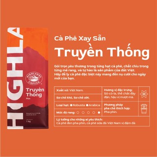 Cà phê bột Truyền Thống Highlands Coffee 1Kg