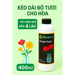 Dung Dịch Dưỡng Hoa FloraLife Clear 200 (400ml) Giữ Hoa Tươi Lâu Không Hôi Nước Hàng Mỹ
