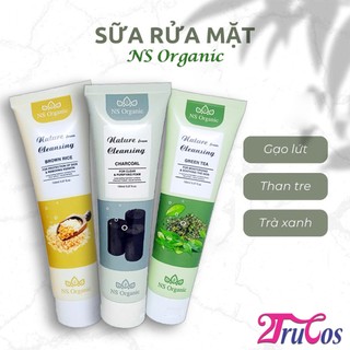 Sữa rửa mặt NS Organic Nature Foam Cleansing 150ml (Gạo Lức Than Tre Trà Xanh trắng sạch da) 2Trucos